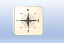قطب‌نمای آنلاین در سایت onlinecompass.net