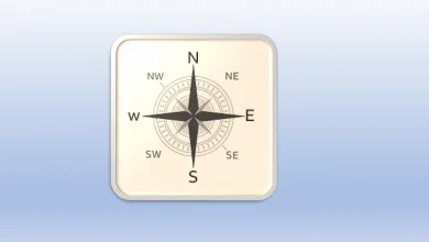 قطب‌نمای آنلاین در سایت onlinecompass.net
