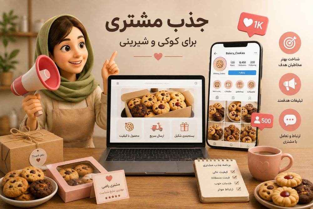 درامد فروش کوکی و شیرینی خانگی به صورت آنلاین چقدر است؟