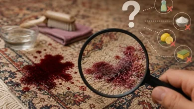 چرا بعضی لکه‌های فرش با روش‌های خانگی از بین نمی‌روند؟